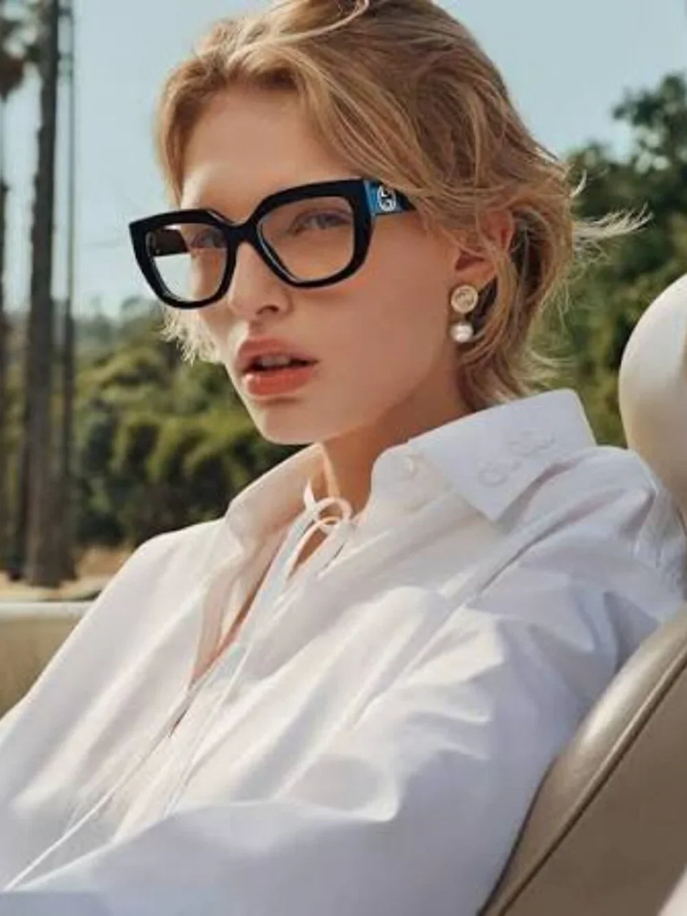 Gucci GG1847O 001 Cat Eye Eyeglasses 53mm - Black
